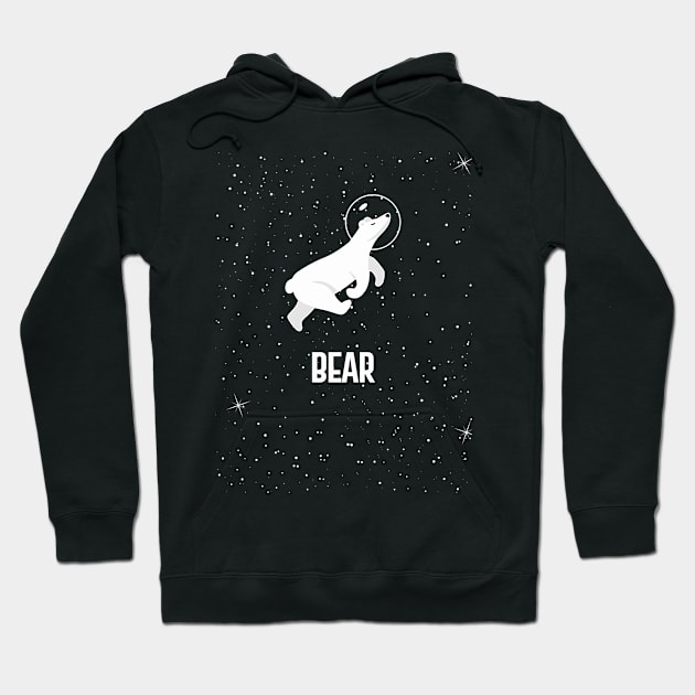 Space bear-CUTE bear IN SPACE Hoodie by happy6fox